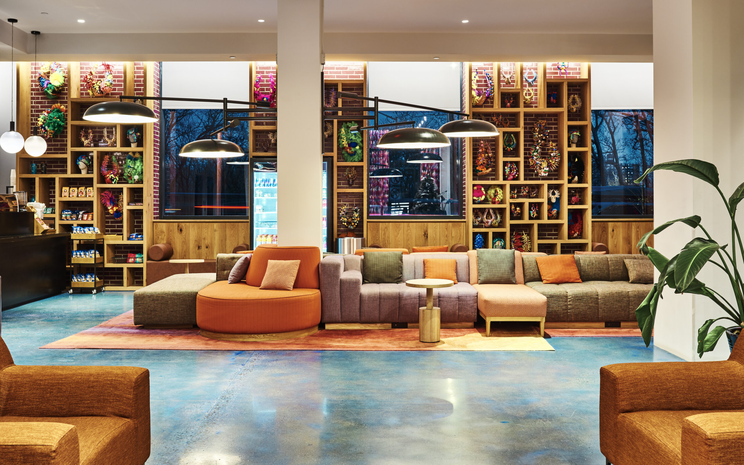 View of hotel lobby