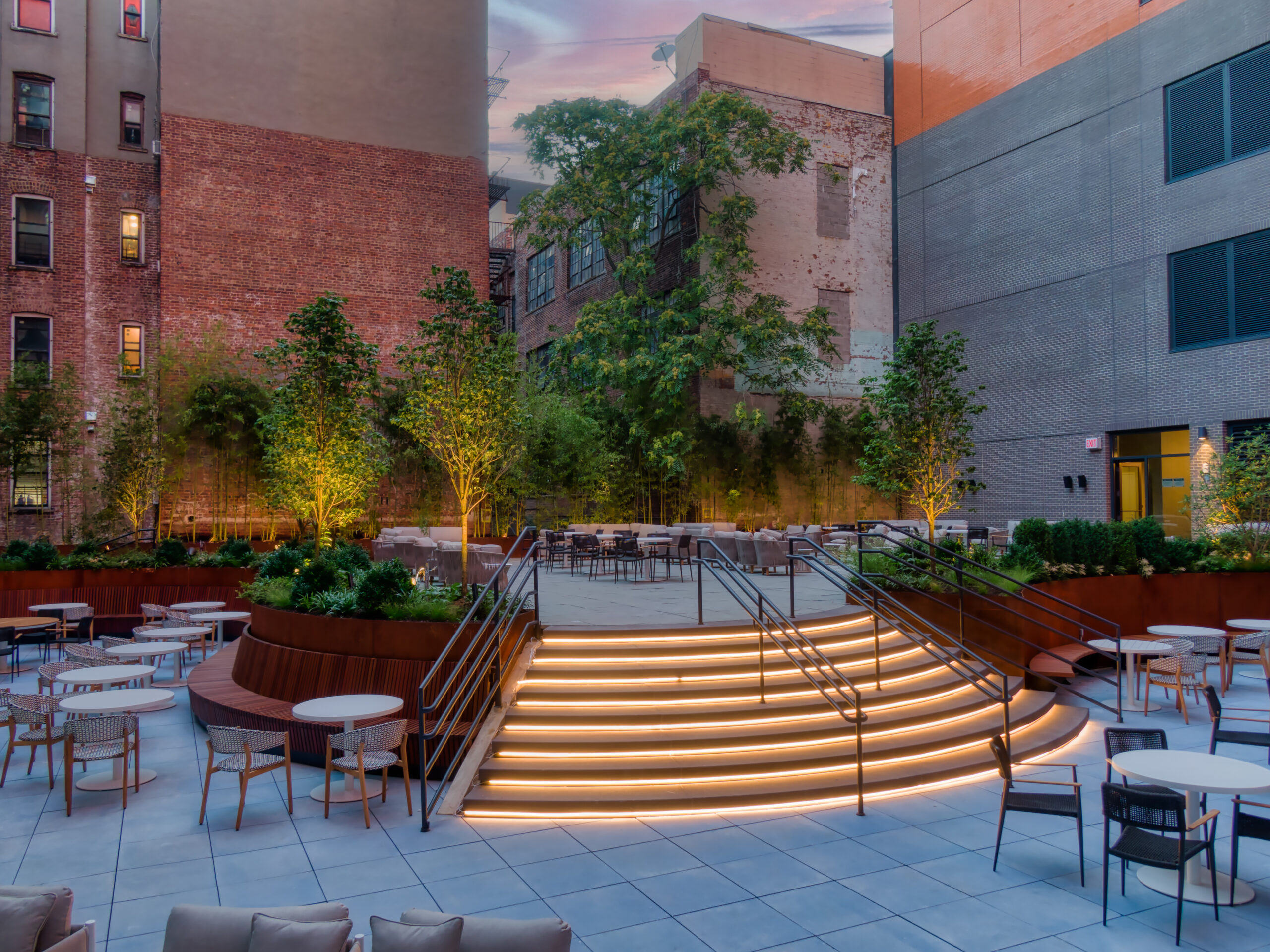 outdoor space at radio hotel